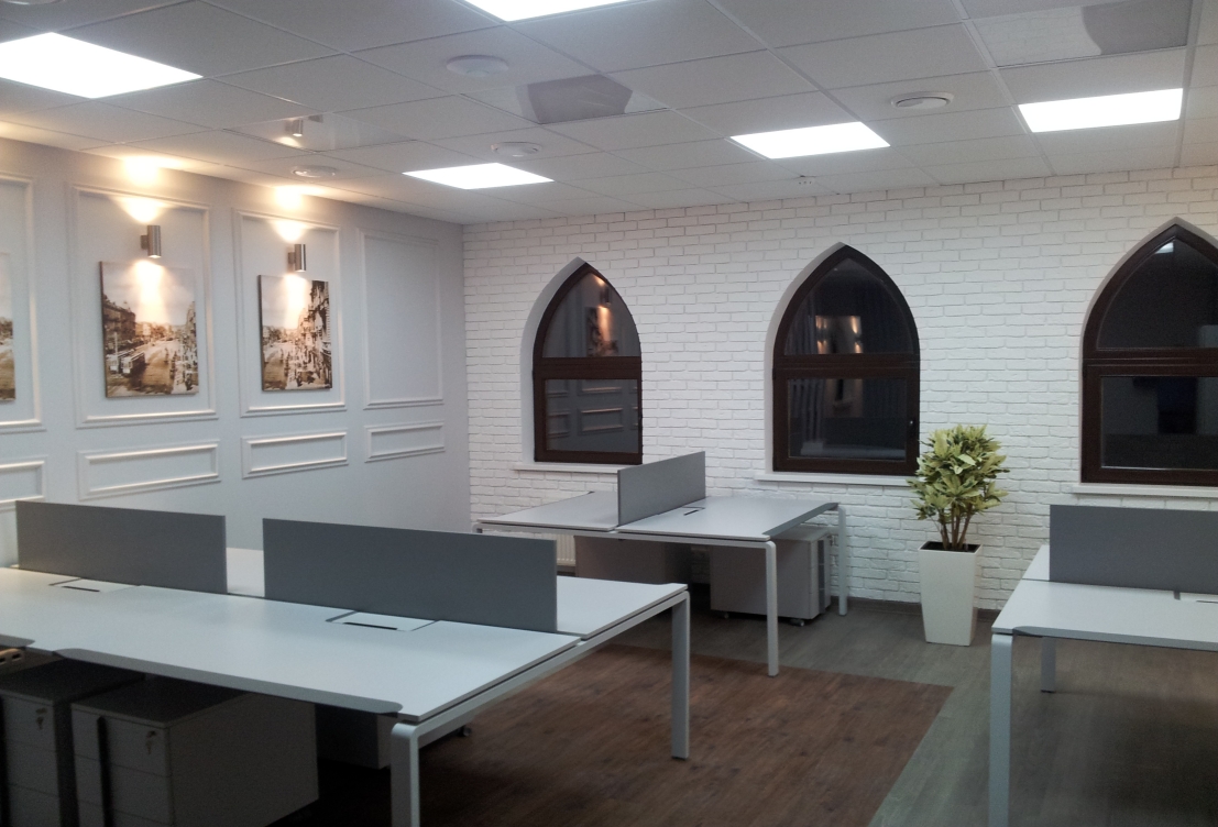 дизайн интерьера офиса Энран open space